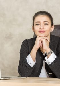 brunette-businesswoman-posing